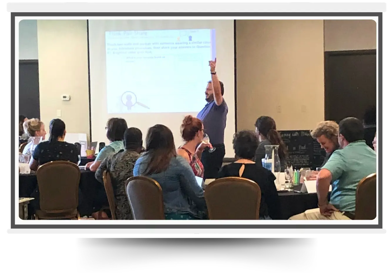 An image of School-Connect co-author, R. Keeth Matheny during a training