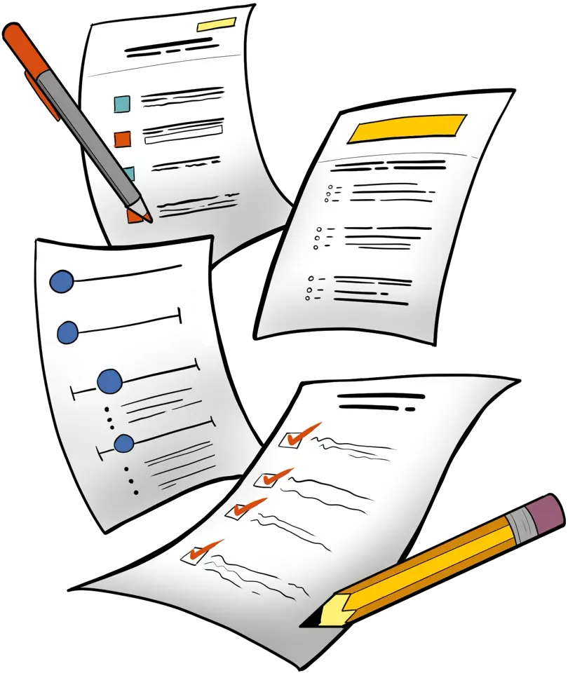 Graphic image of four assessments