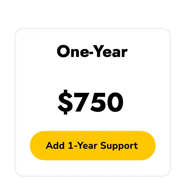 One School-Year Support Package Add-on at $750