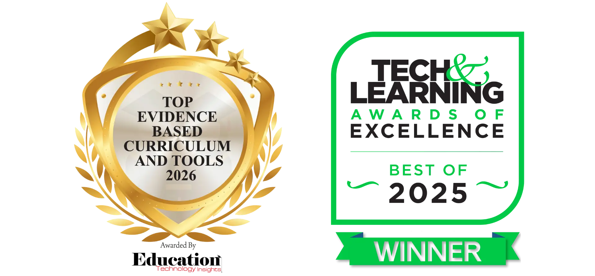 Top Evidence Based Curriculum and Tools 2026 Award, Best of 2025 Secondary Education Winner